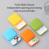 Portable Mini Pill Case Push-Pull Pill Box Two Compartments