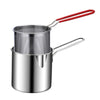 Stainless Steel Deep Frying Pot With Strainer