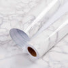 White Marble Design Self Adhesive Kitchen Marble Wallpaper Wall Sticker