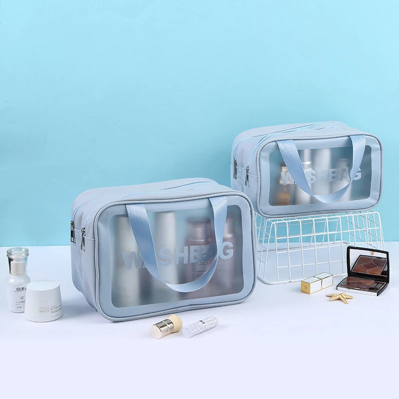 Double Layer Waterproof Travel Cosmetic Washbag Organizer