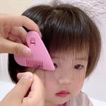 Children Heart Shaped Mini Hair Comb Layer Shaper Cutting Plastic Comb Razor Blades