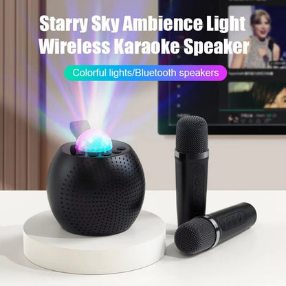 Karaoke Machine For Kids Karaoke Speaker With 2 Cordless Microphones Voice Changing Light Design Karaoke