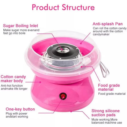 Portable Electric Automatic Mini Cotton Candy Maker