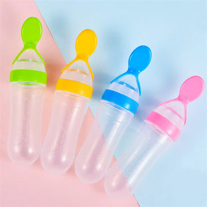 Baby Feeding Bottle With Spoon