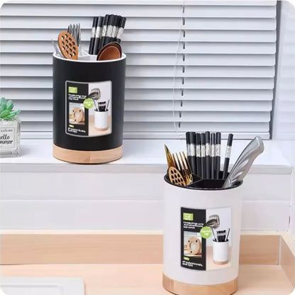 Kitchen Utensil Holder Cutlery Holder With 3 Compartments