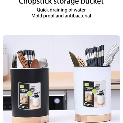 Kitchen Utensil Holder Cutlery Holder With 3 Compartments