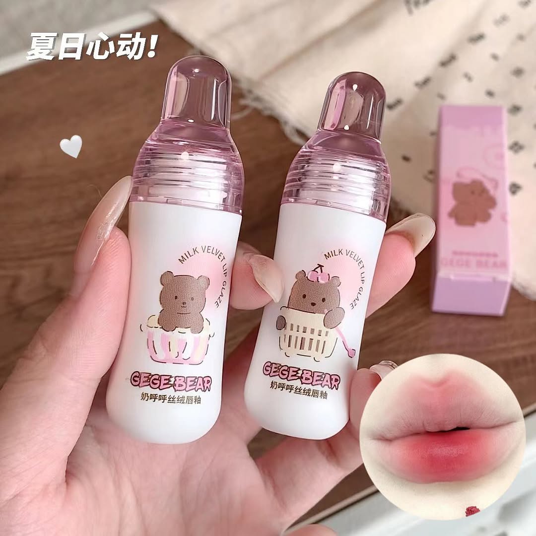 Gege Bear Milk Velvet Lip Gloss 6Pcs Set
