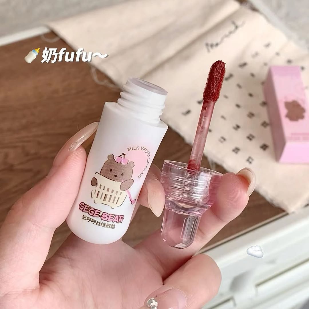 Gege Bear Milk Velvet Lip Gloss 6Pcs Set