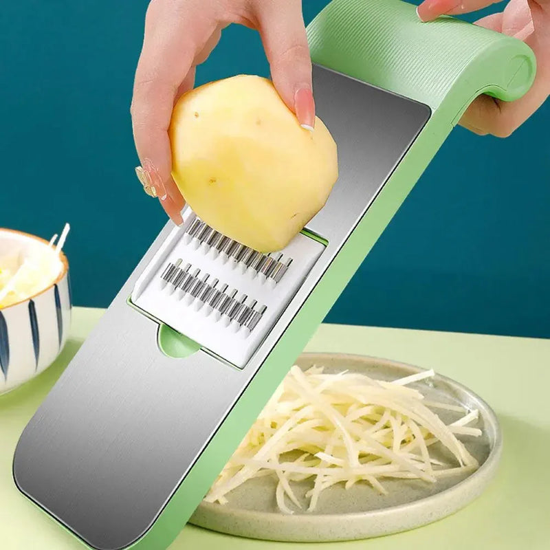 Stainless Steel 5in1 Multifunctional Vegetable Slicer Cutter