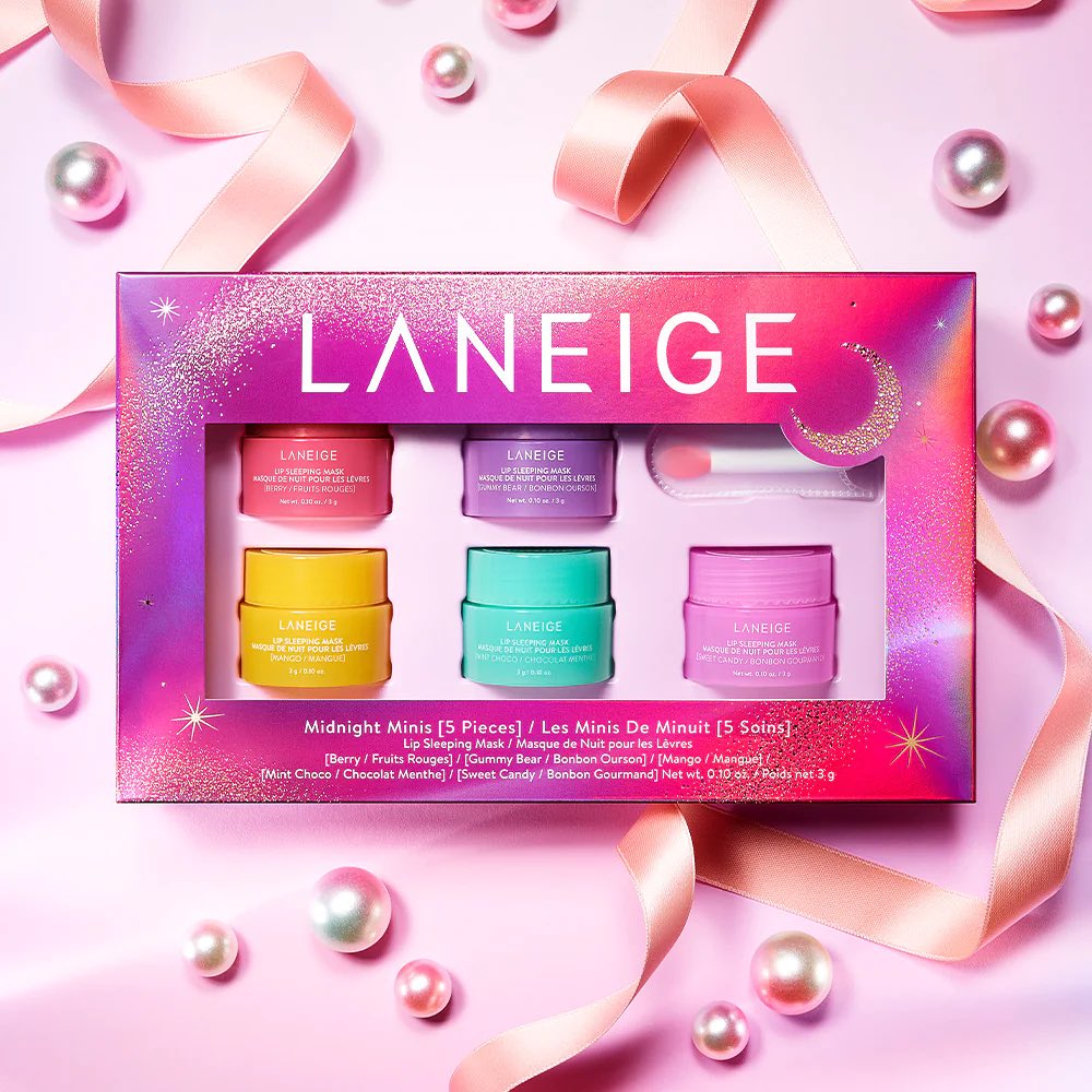 Laneige Midnight Minis Lip Sleeping Mask 5Pcs Set