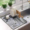 Multipurpose Water Resistant Dish Drying Matt With Dish Stand