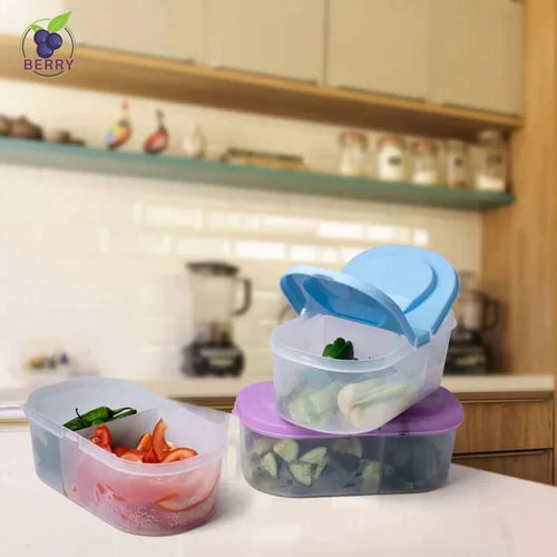 Splash Dual Compartment Food Container Pack Of 2