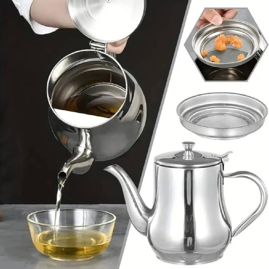Stainless Steel Portable Kettle With Removable Filter Pot