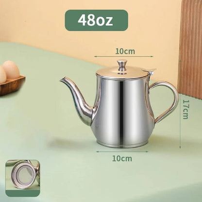 Stainless Steel Portable Kettle With Removable Filter Pot