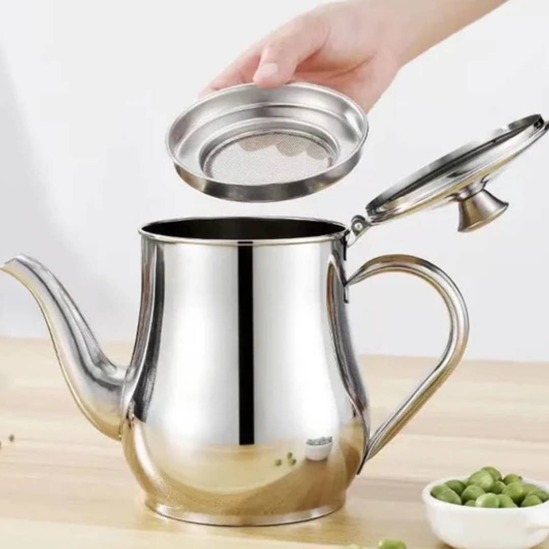 Stainless Steel Portable Kettle With Removable Filter Pot