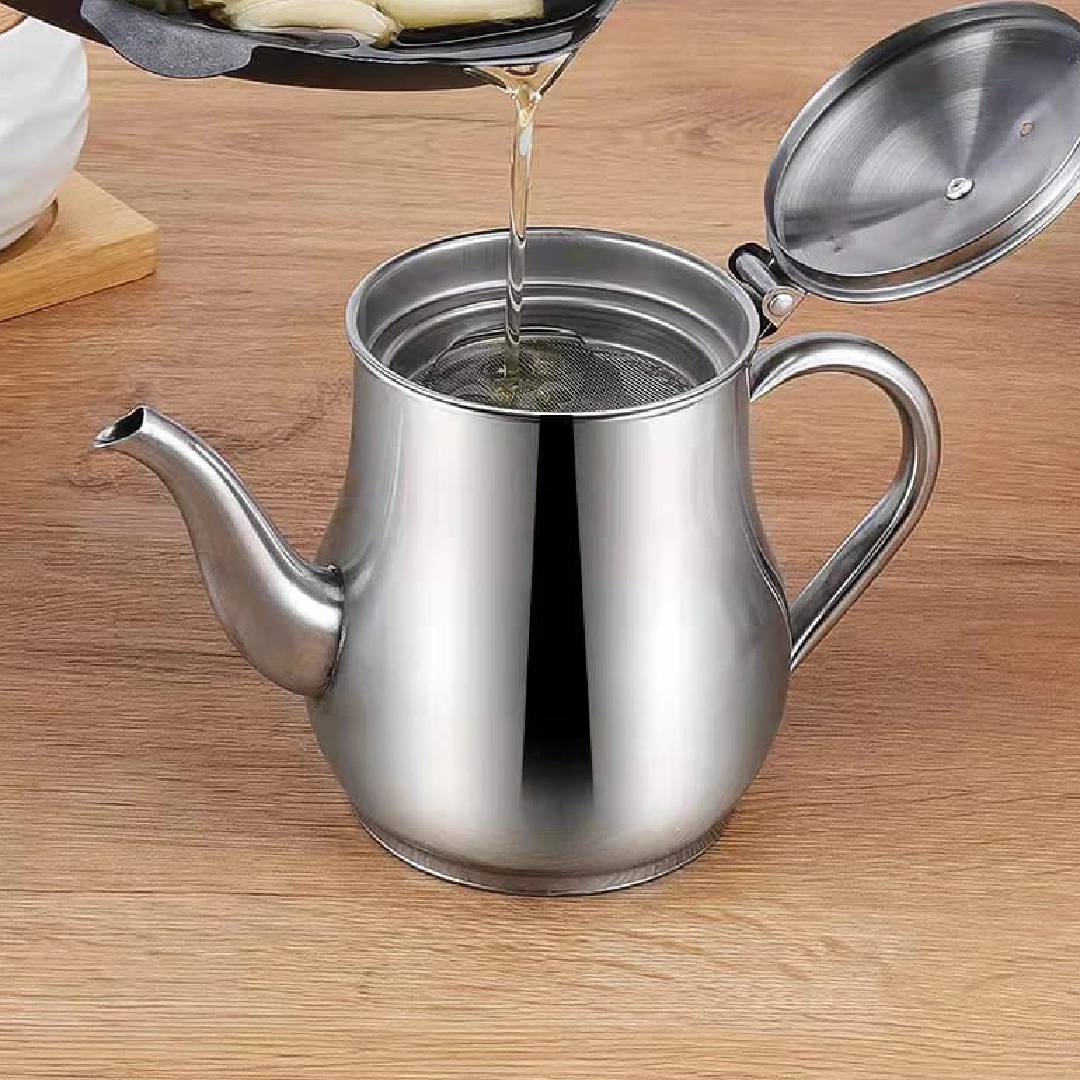 Stainless Steel Portable Kettle With Removable Filter Pot