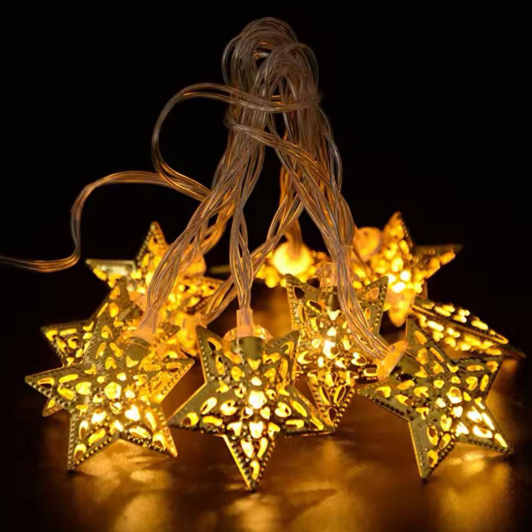 Star Shaped Led Fairy String Lights 20 Bulb