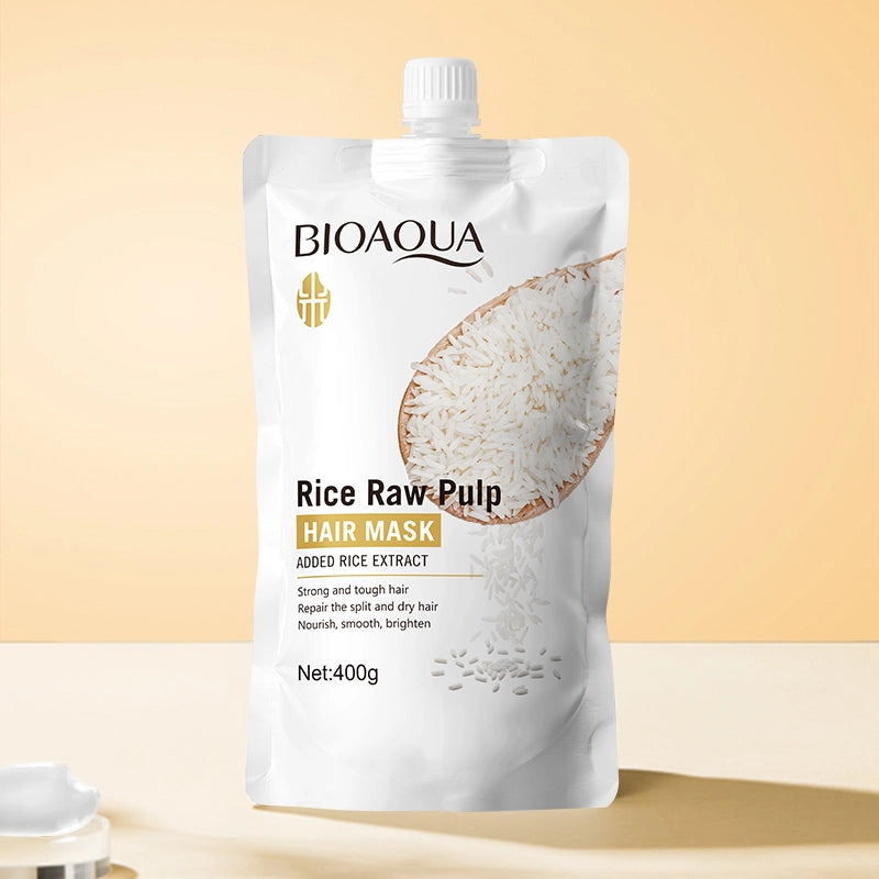 Bioaqua Rice Raw Pulp Hair Mask 400g