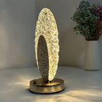 USB Cordless Desk Light Touch Control Crystal Beside Lamp Portable Night Light Bedside Lamp