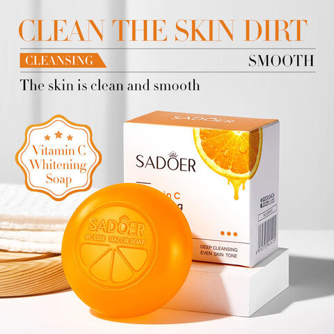 Sadoer Vitamin C Brightening Whitening Soap Bar