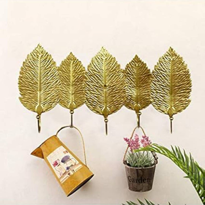 Wall Mounted Leaf Shape Wall Hook Holder