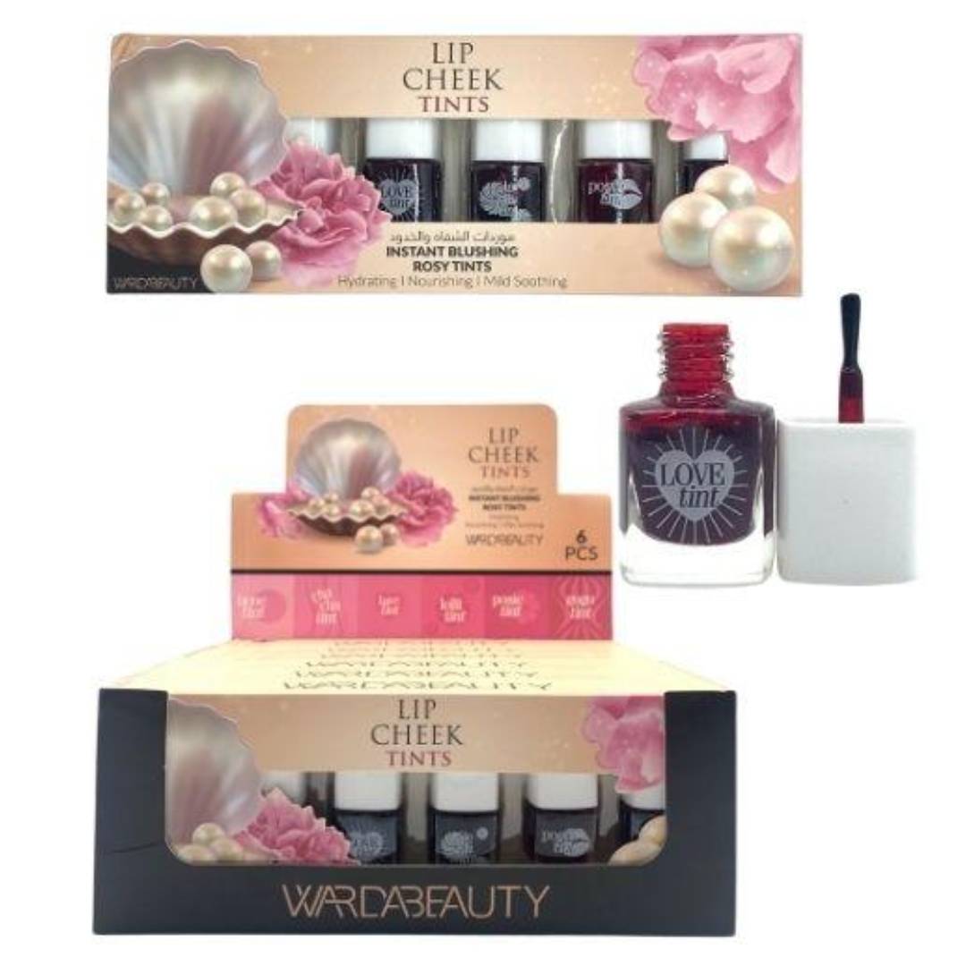 Warda Beauty Pearl Lip And Cheek Tint Instant Blushing Rosy Tints 6Pcs Set