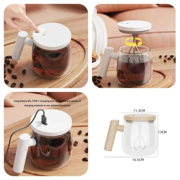 Electric Coffee Mug With Self-Stirring Feature 400ml