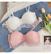 Beautygirl Cute Lace Bow Style Too Soft & Comfy Adjustable Straps Back Closure Bridal Padded Bra