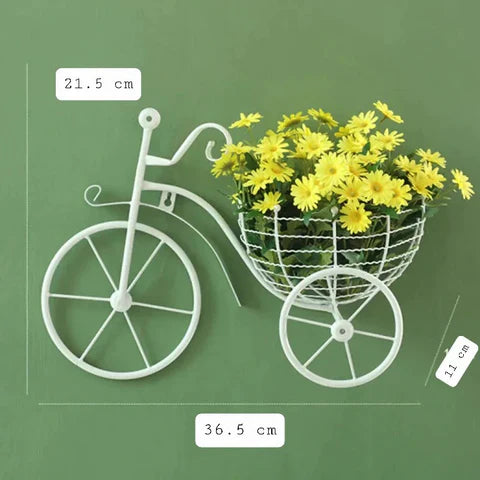 Bicycle Design Wall Basket For Home Decoration