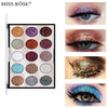 Miss Rose 15 Color Full Glitter Eyeshadow Palette