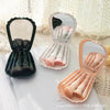 New Elegant 5pcs Shell Mirror Plastic Box Brush Set