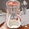 New Elegant 5pcs Shell Mirror Plastic Box Brush Set