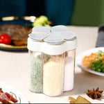 5 in 1 Spice Bottle Jar Large Capacity Food Grade Salt Sugar Bottle