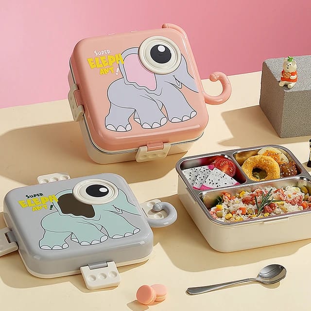 Premium Stainless Steel Tiffin Lunch Box For Kid