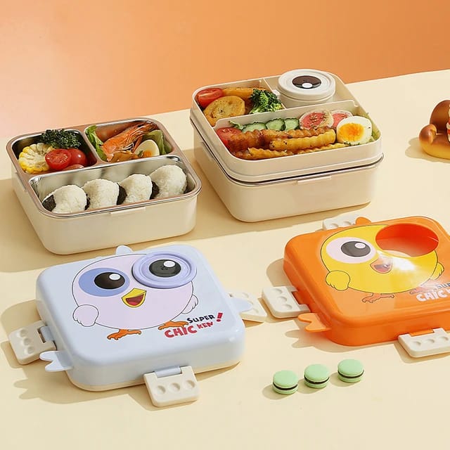 Premium Stainless Steel Tiffin Lunch Box For Kid