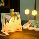 360 Rotatable Cute Mini LED Night Light Table Lamp With Mount Clip