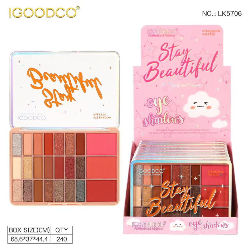 IGOODCO Stay Beautiful Palette 21 Color Eyeshadow 3 Color Blushon