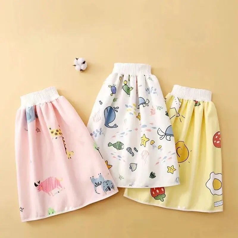 Baby Diaper Skirt Waterproof Urine Pants Washable Leakproof Skirt