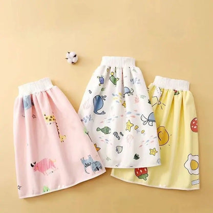 Baby Diaper Skirt Waterproof Urine Pants Washable Leakproof Skirt