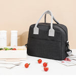 Portable Canvas Thermal Food Storage Insulated Lunch Bag Waterproof