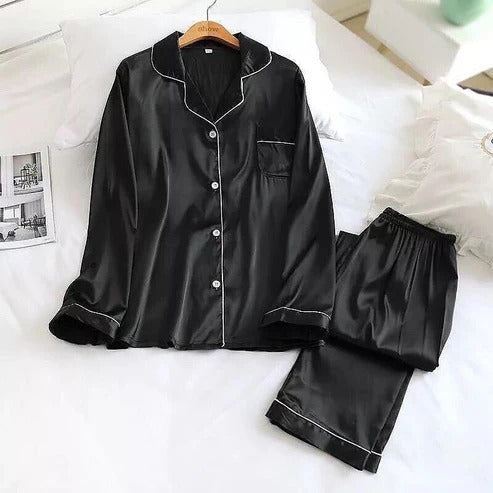 Code PJ SUIT Shezaib Silk Pajamas Sets Short Sleeve Sleepwear Two Pieces Nightwear Set