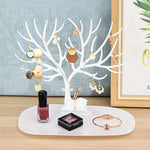 Little Deer Tree Earrings Necklace Ring Pendant Bracelet Jewelry Display Stand Holder Organizer