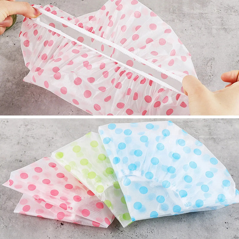 Elastic Reusable Shower Cap Bath Cap Waterproof Pack of 3