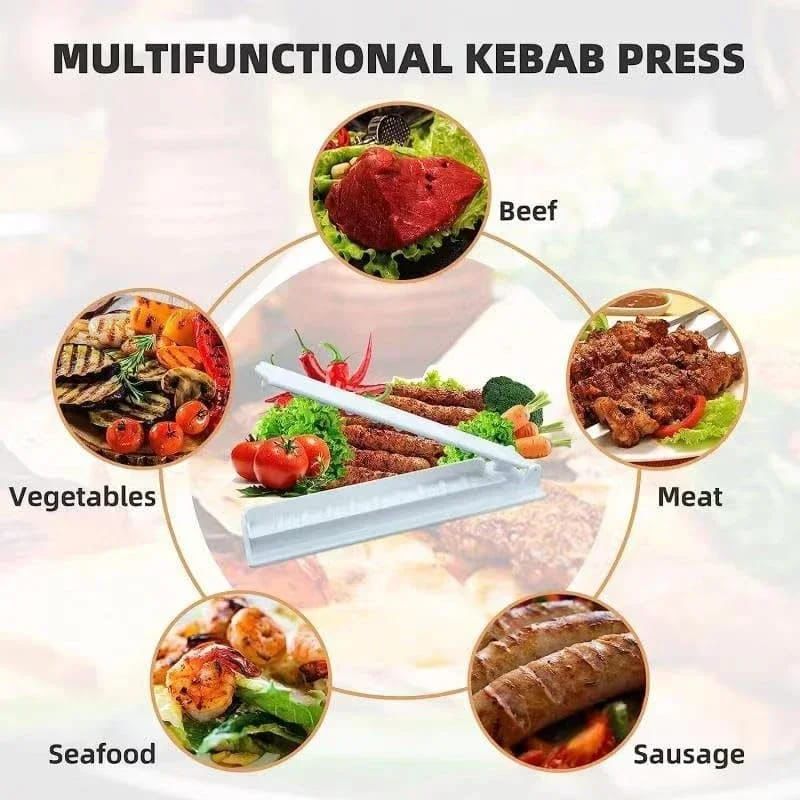 BBQ Meat Skewer Manual Hand Press Kebab Mould BBQ Tools