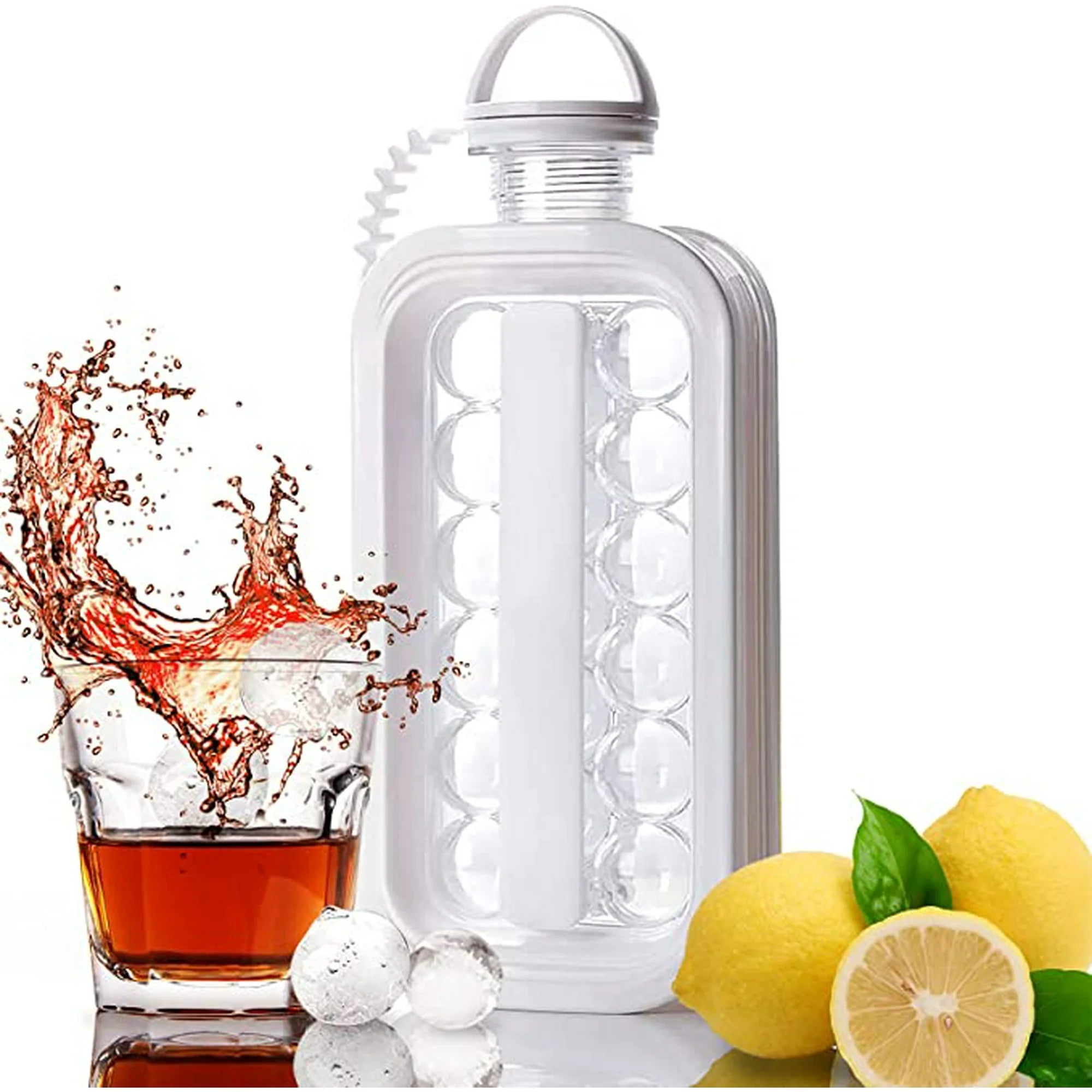 Portable 2in1 Ball Maker Ice Cube Maker & Water Bottle