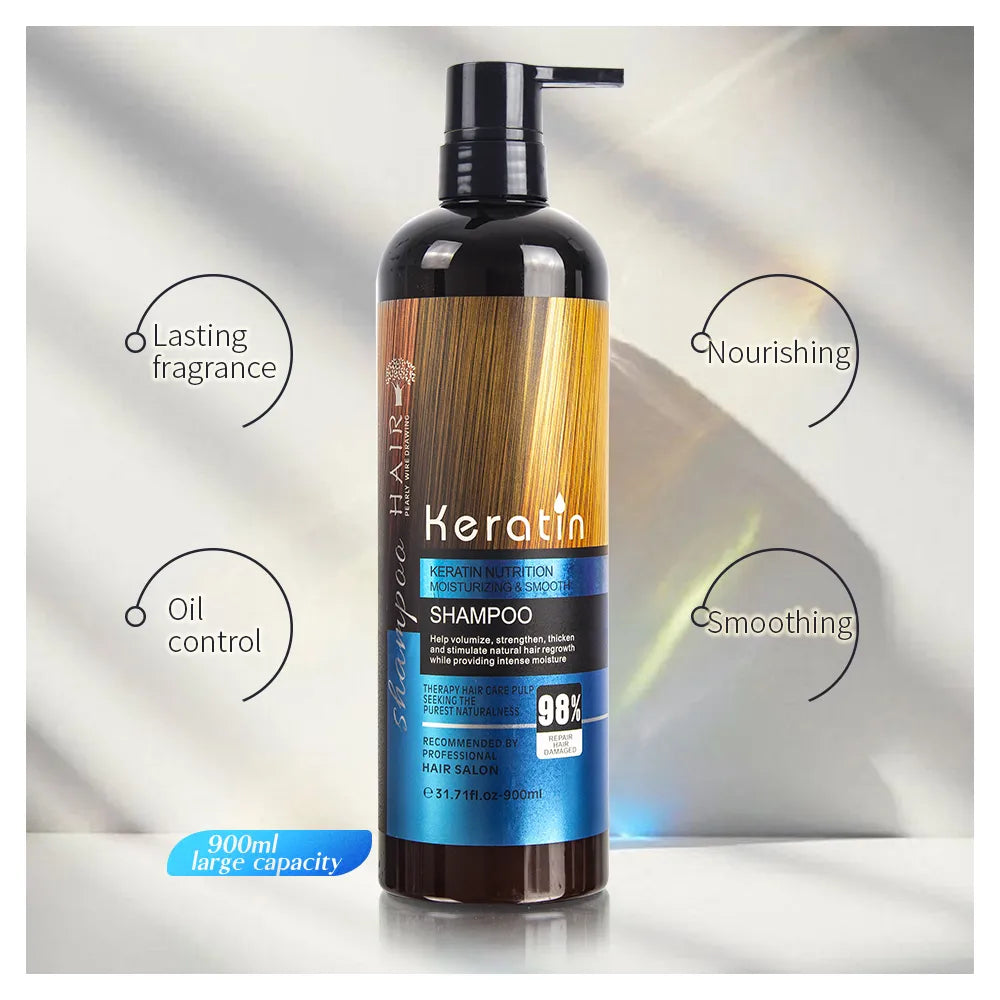 Keratin Shampoo Conditioner Hair Mask And Hair Serum 4in1 Deal