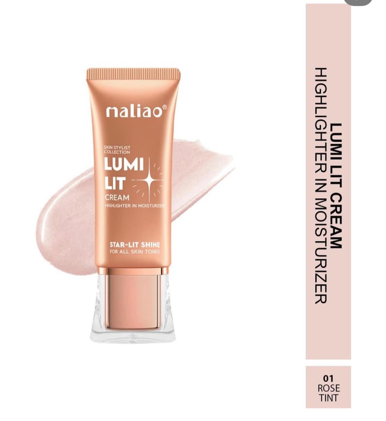 Maliao Lumi Lit Cream Highlighter and Moisturizer - Star Lit Shine for Radiant Glow