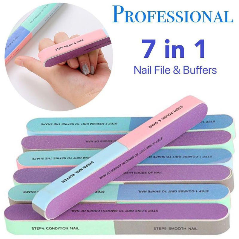 Nail Buffer 7-sided Pedicure Manicure Nail Filer Nail Shiner