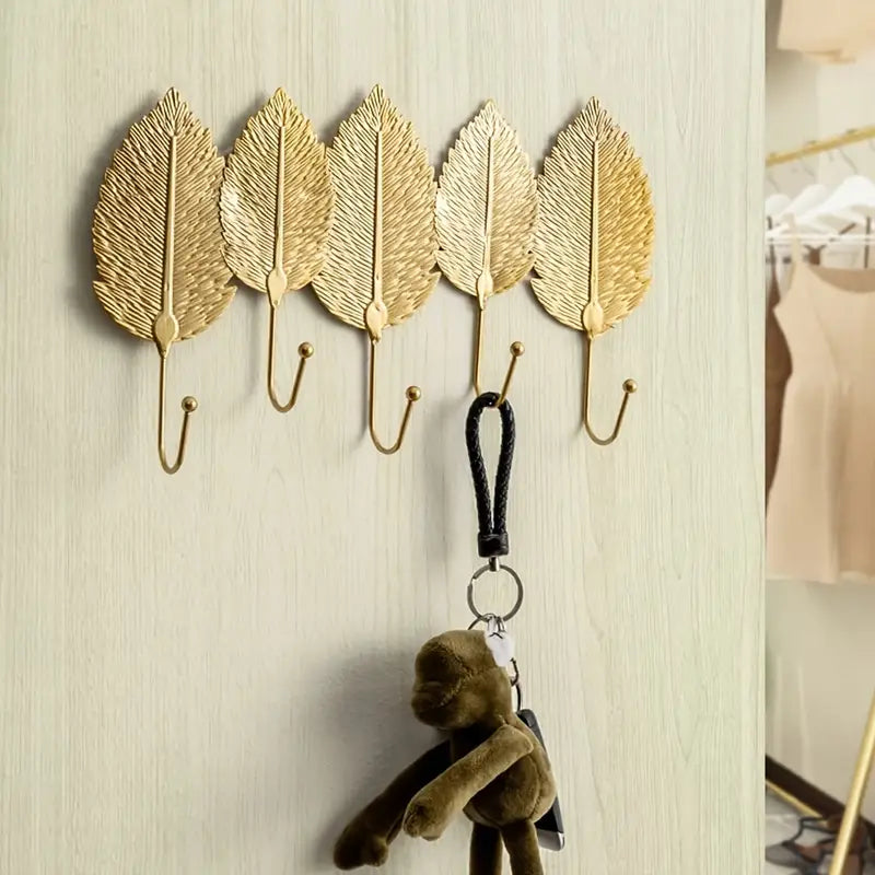 Wall Mounted Leaf Shape Wall Hook Holder