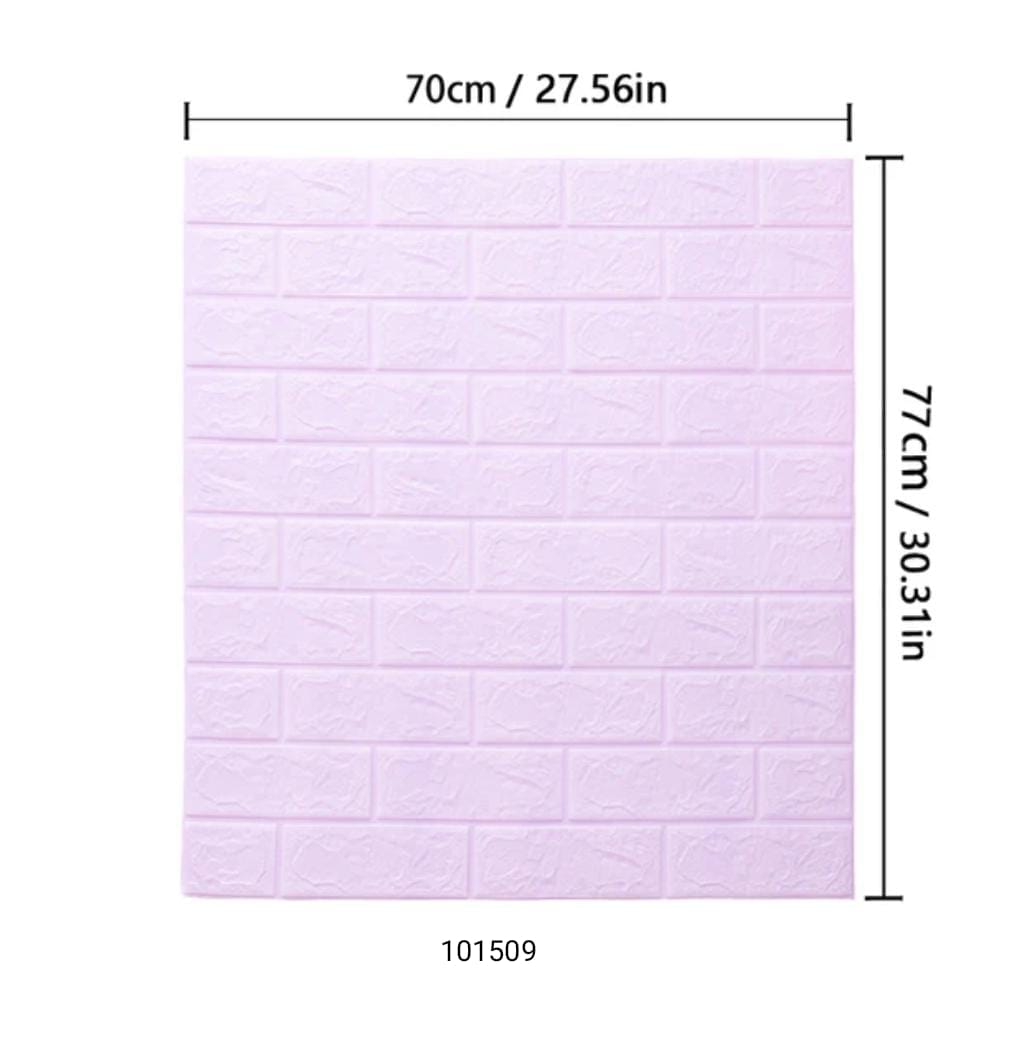 3D Embossed Wall Brick Sheet Panel Waterproof Foam Indoor Wall Tile